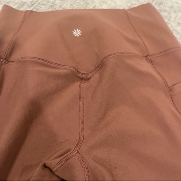 Athleta workout yoga pants leggings - rust/brown - small - Picture 7 of 7